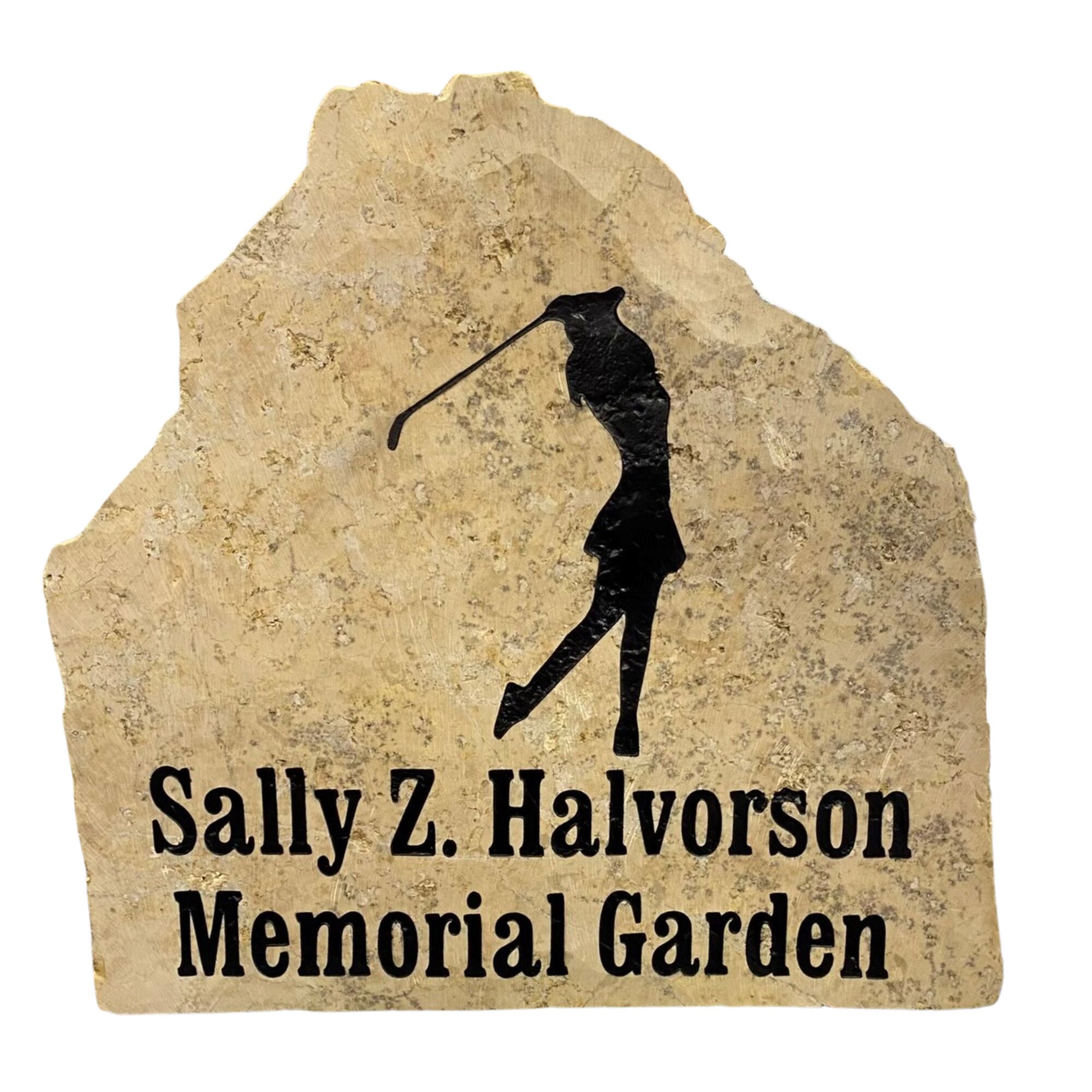 100％本物保証！ Golf Memorial Stone, Personalized Memorial Rock, in Memory ラウンド用品・アクセサリー