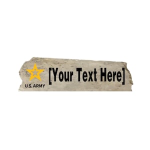 Personalized ARMY Desk Nameplate, Custom Gift for ARMY Veteran, Gift for Office Military Personnel, Office Gift for Soldier, ARMY Keepsake