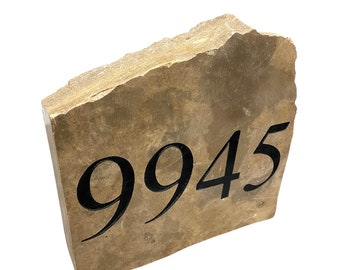 House Number Signage, Engraved Address Rock For Yard, Personalized Address Gift, Address Stone For House, New Home Gift, Moving Gift