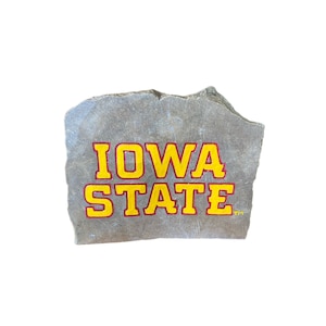 Iowa State Cyclones Paperweight Rock, Gift For Iowa State Fans, ISU Decor, Iowa College Gift, Iowa State Logo Gifts For Cyclones Fans