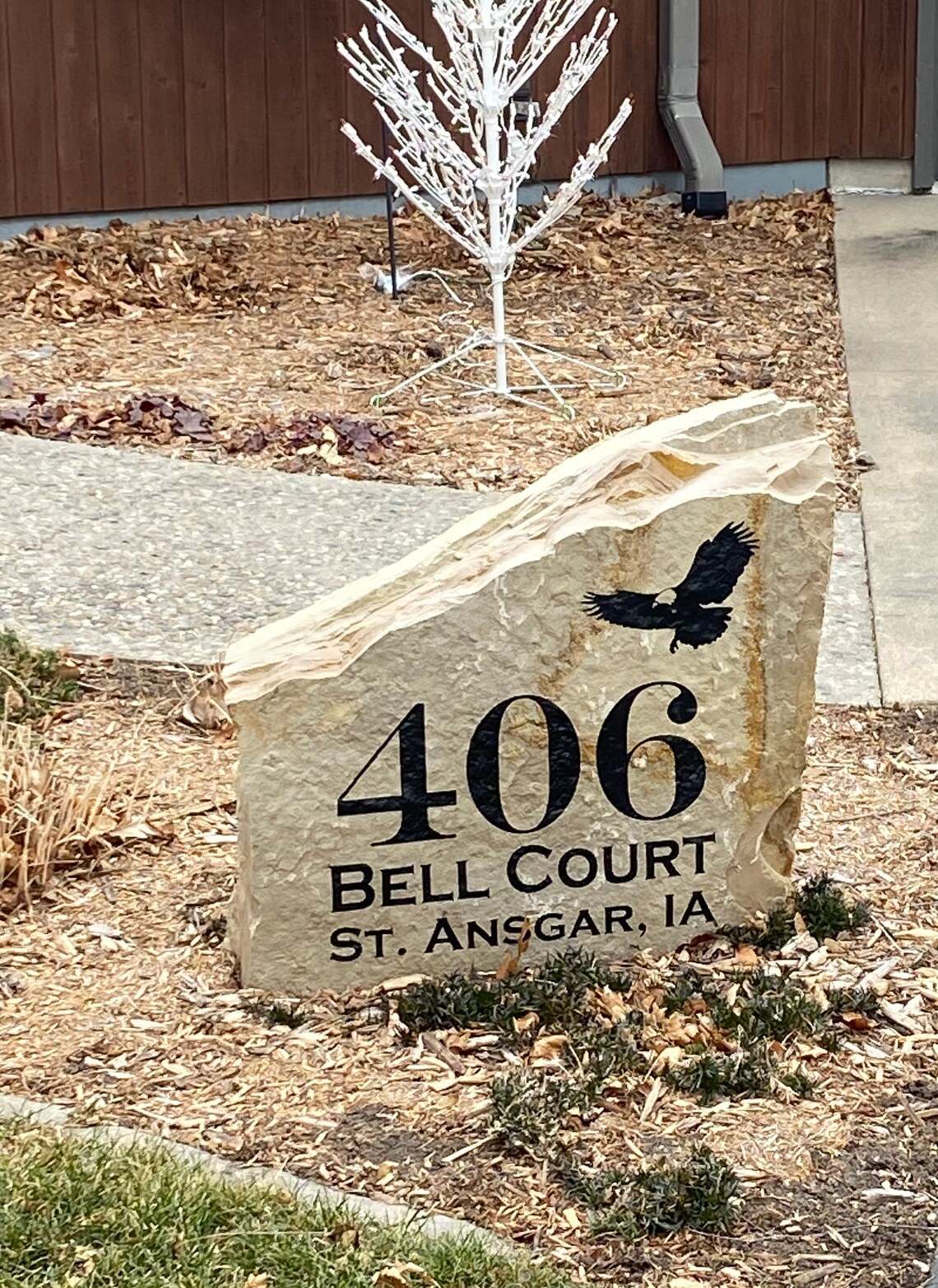 Large Address Rock Personalized Address Gift Address Stone Etsy