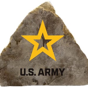 United States ARMY Engraved Stone, Gift for ARMY Veteran, Military Keepsake, ARMY Keepsake Souvenir, Unique Military Gift for Army Officer
