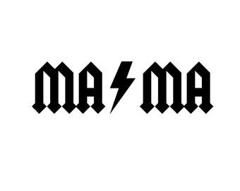 Mama AC/DC Logo SVG - Etsy