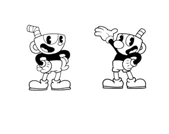 The Cuphead And Mugman Characters SVG, The Cuphead Show SVG