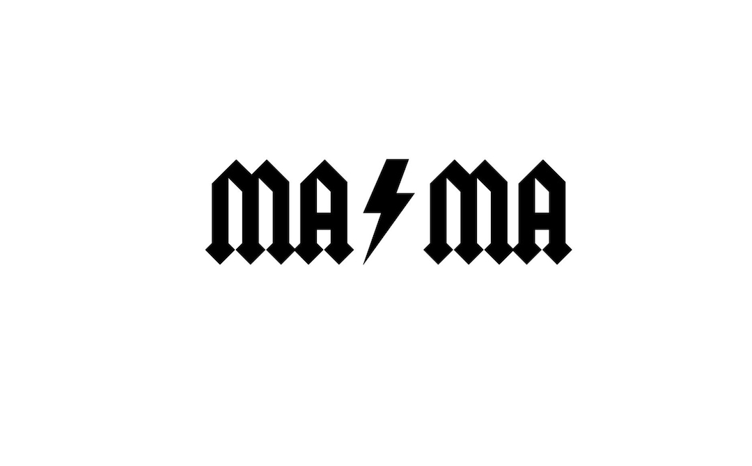 Mama AC/DC Logo SVG - Etsy