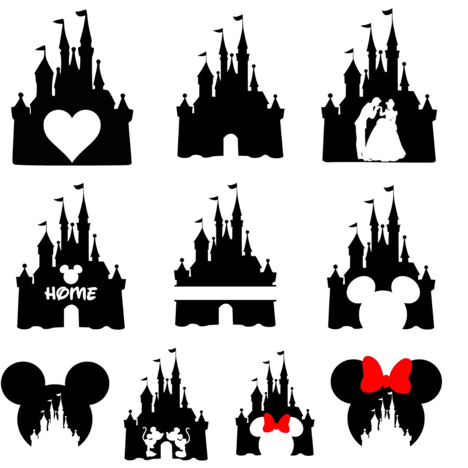 Disney Cinderella Castle SVG Bundle | Etsy