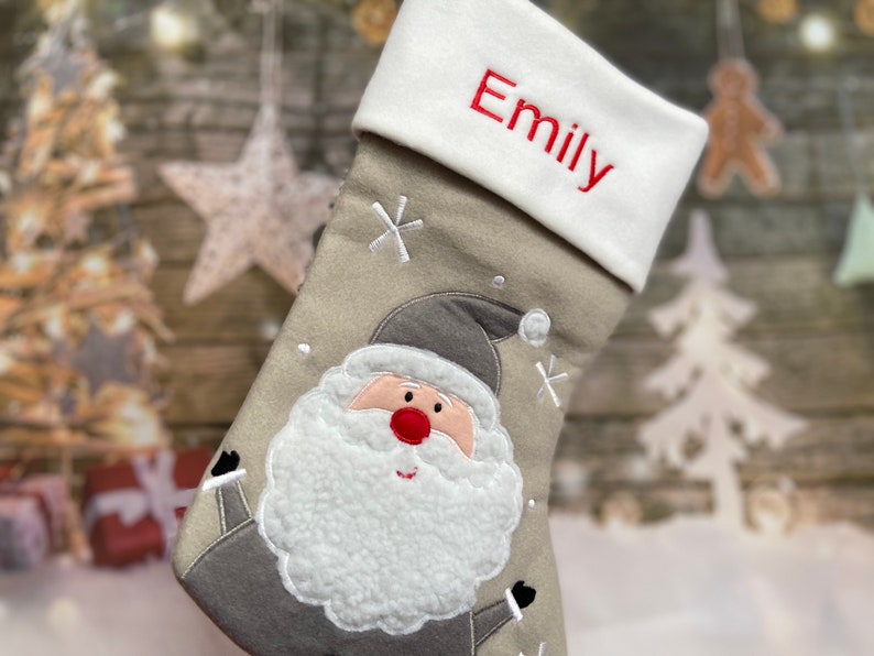 Personalized Christmas Stocking  Santa Stocking  Christmas  image 7