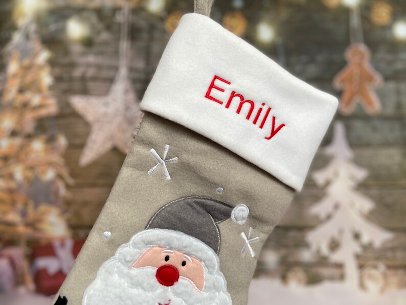 Personalized Christmas Stocking  Santa Stocking  Christmas  image 6