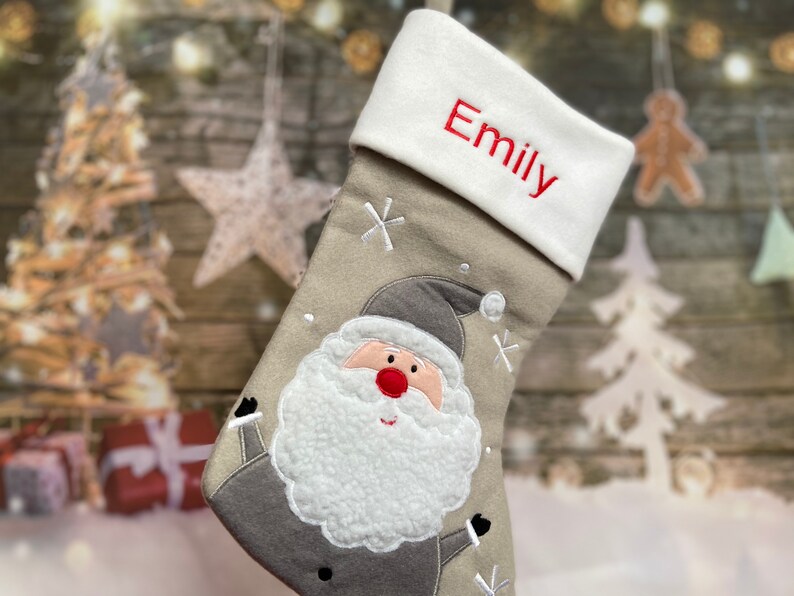 Personalized Christmas Stocking  Santa Stocking  Christmas  image 0