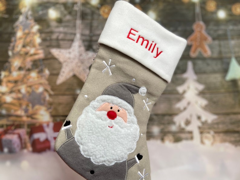 Personalized Christmas Stocking  Santa Stocking  Christmas  image 3
