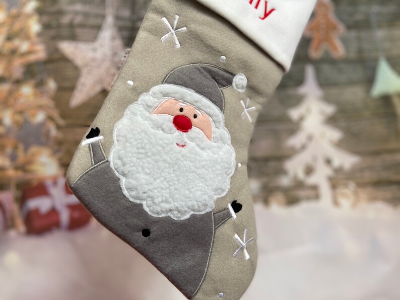 Personalized Christmas Stocking  Santa Stocking  Christmas  image 2