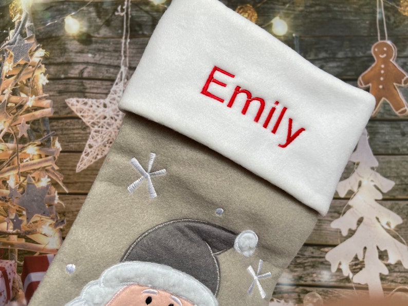 Personalized Christmas Stocking  Santa Stocking  Christmas  image 1