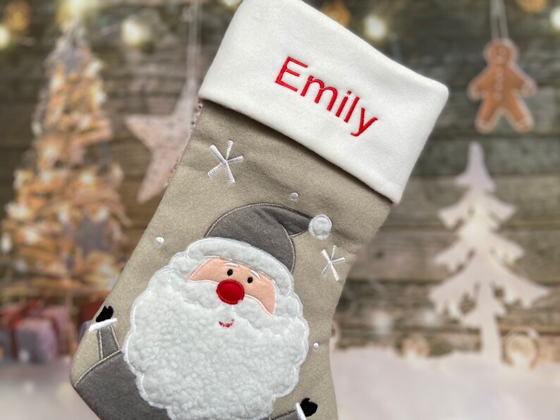 Personalized Christmas Stocking  Santa Stocking  Christmas  image 9