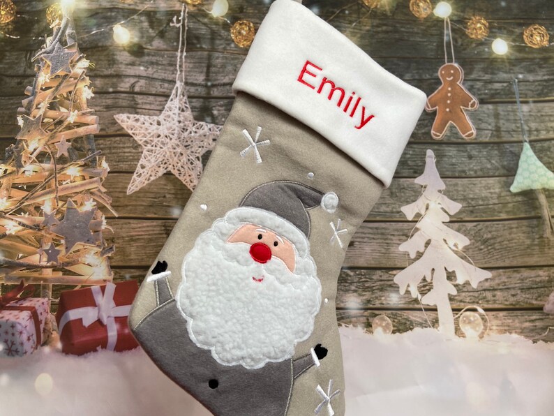 Personalized Christmas Stocking  Santa Stocking  Christmas  image 8