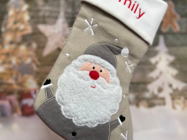 Personalized Christmas Stocking  Santa Stocking  Christmas  image 4
