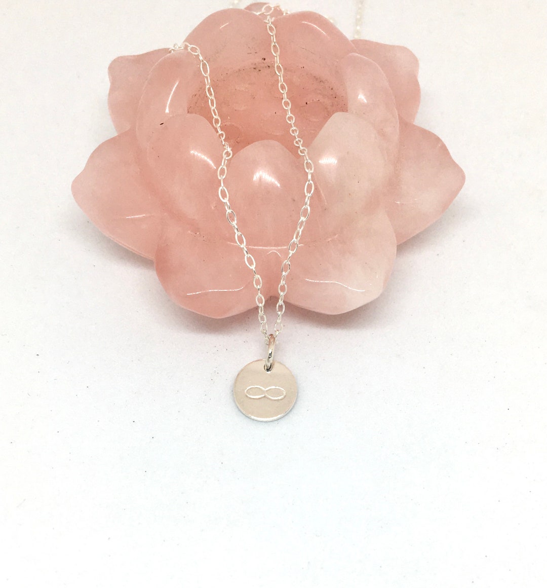 Symbol of Eternity Love Sterling Silver Necklace