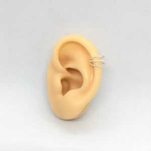 One sterling silver ear cuff earring