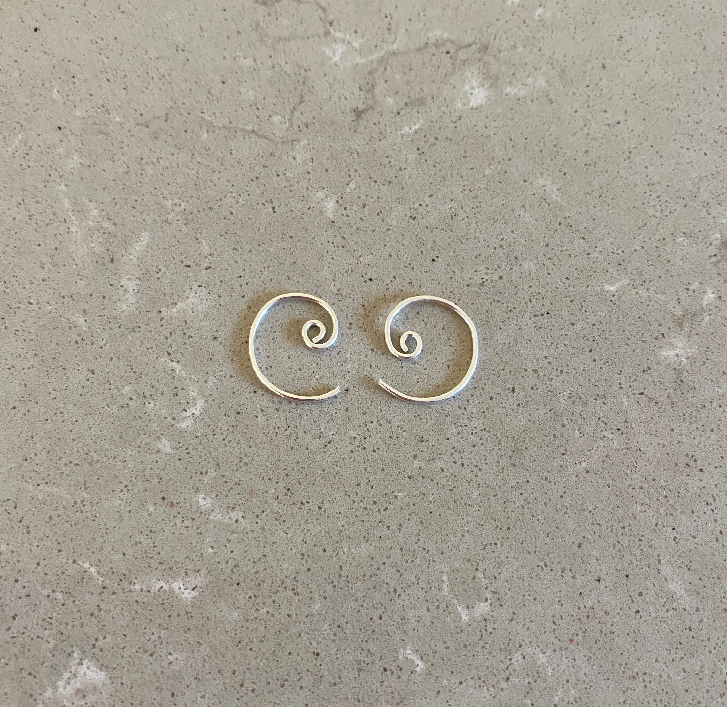 Orecchini A Spirale In Argento 925 Placcato Oro Giallo O Rosa - DTPsilver 15x37mm - 2
