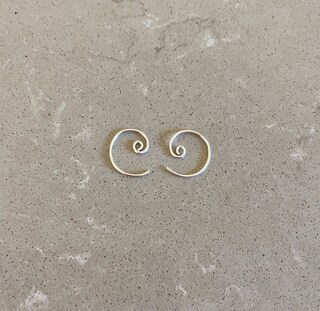 Orecchini A Spirale In Argento 925 Placcato Oro Giallo/Rosa – 15x37 Mm, Ipoallergenici