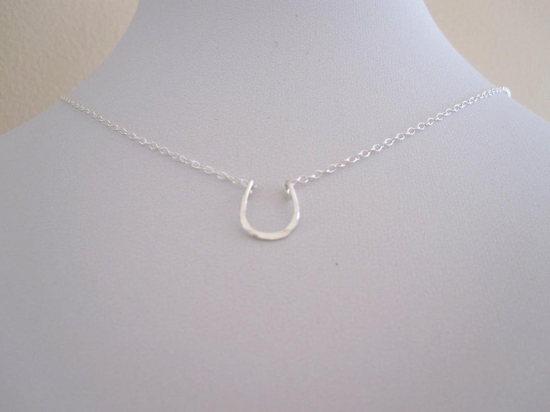WOSTU 925 Sterling Silver Lucky Horseshoe Orecchini con perno
