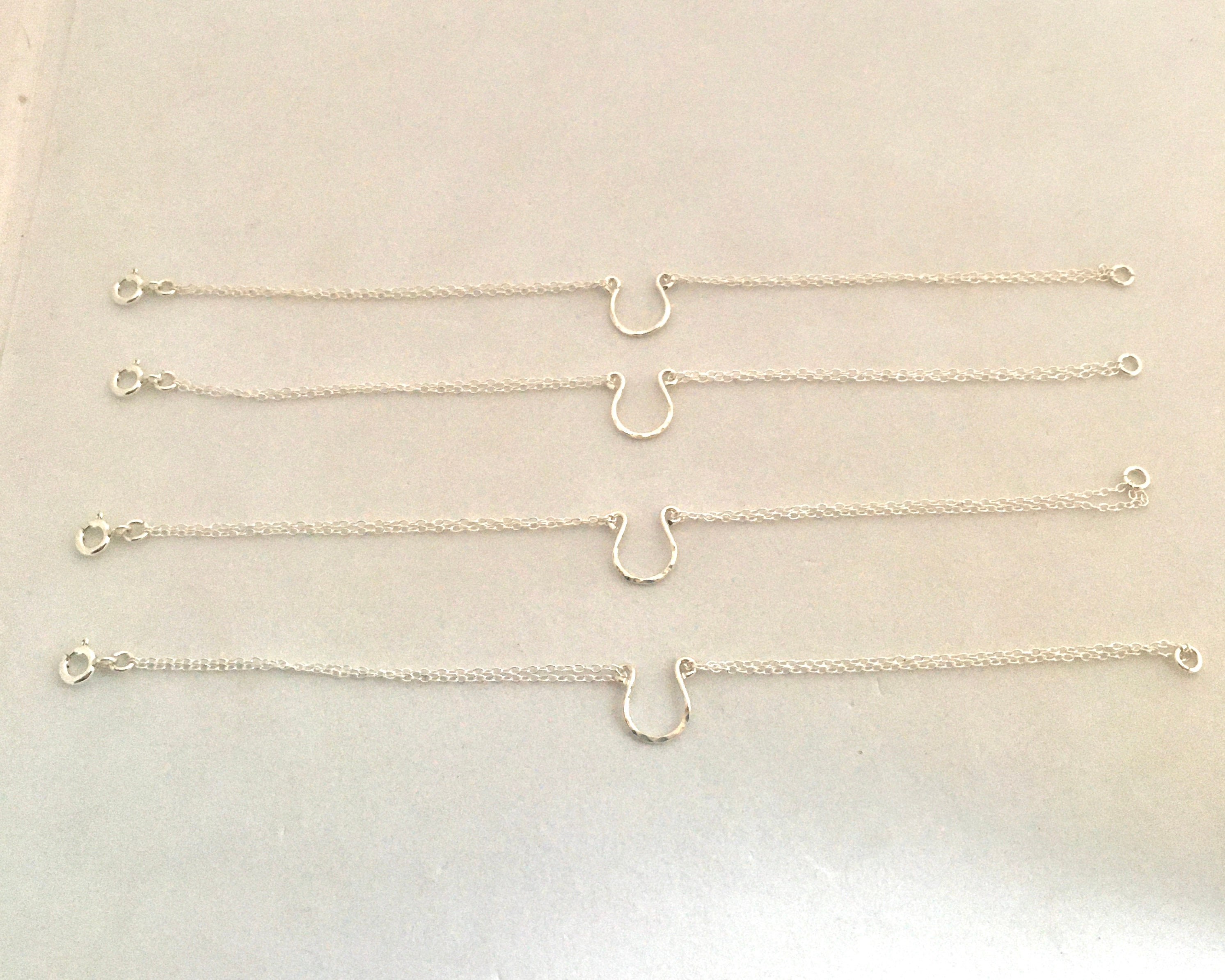 Horseshoe Horse Shoe Sterling Silver Bracelet, Good Luck Horseshoe Horse Shoe Sterling Silver Bracelet, Good Luck