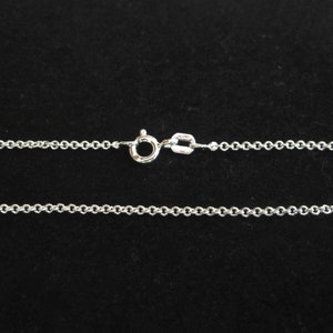 Rolo belcher sterling silver chain, 1.5mm wide, 16&quot;, 18&quot;, 20&quot; chain