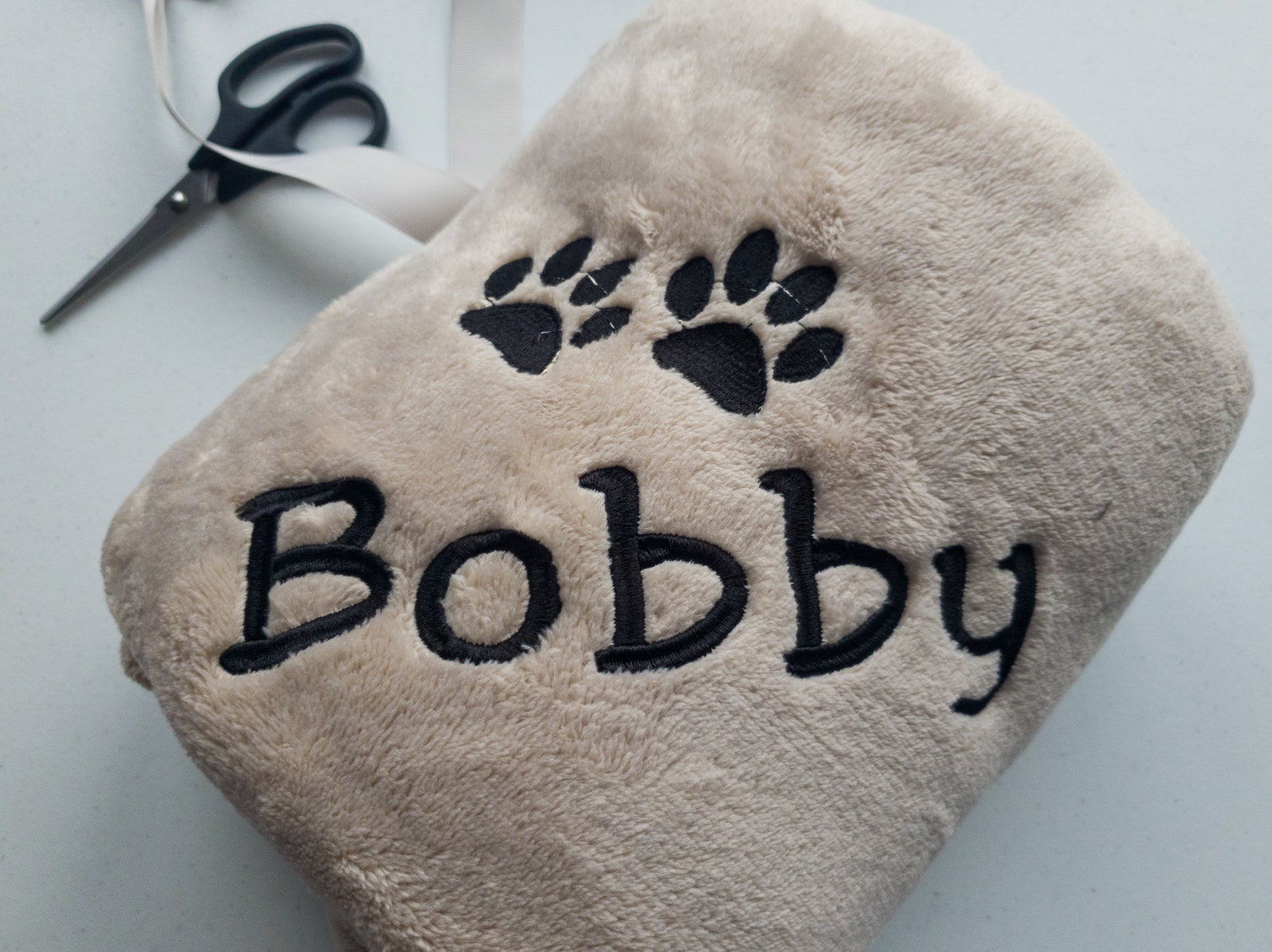 Personalised Embroidered PET Blanket with name Dog Blanket Etsy