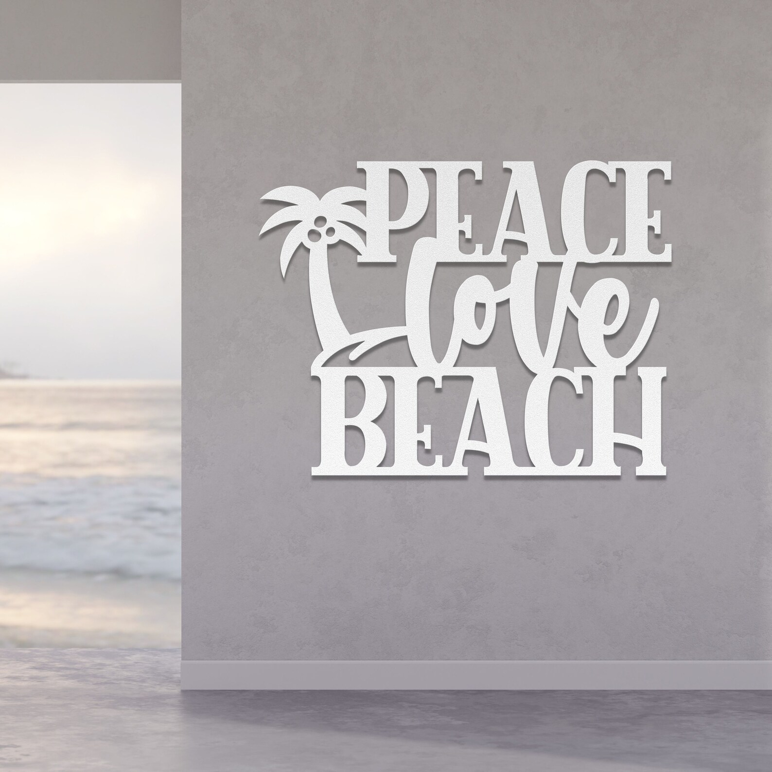 Beach House Sign Beach Metal Sign Beach Metal Wall Art Ocean Metal Art