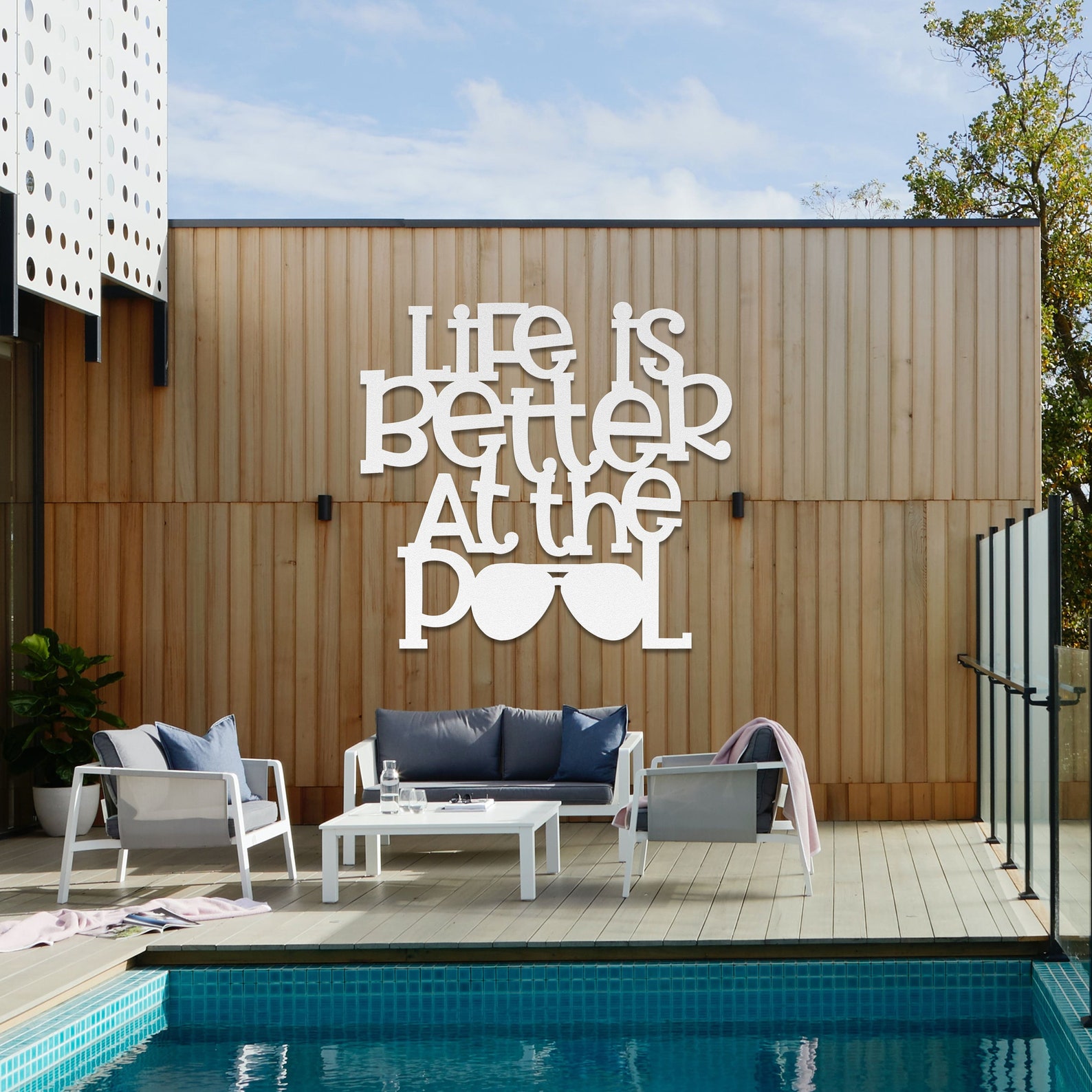 Pool Sign Metal Pool Sign Pool House Sign Outdoor Pool Sign Pool House Decor Swimming Pool Decor