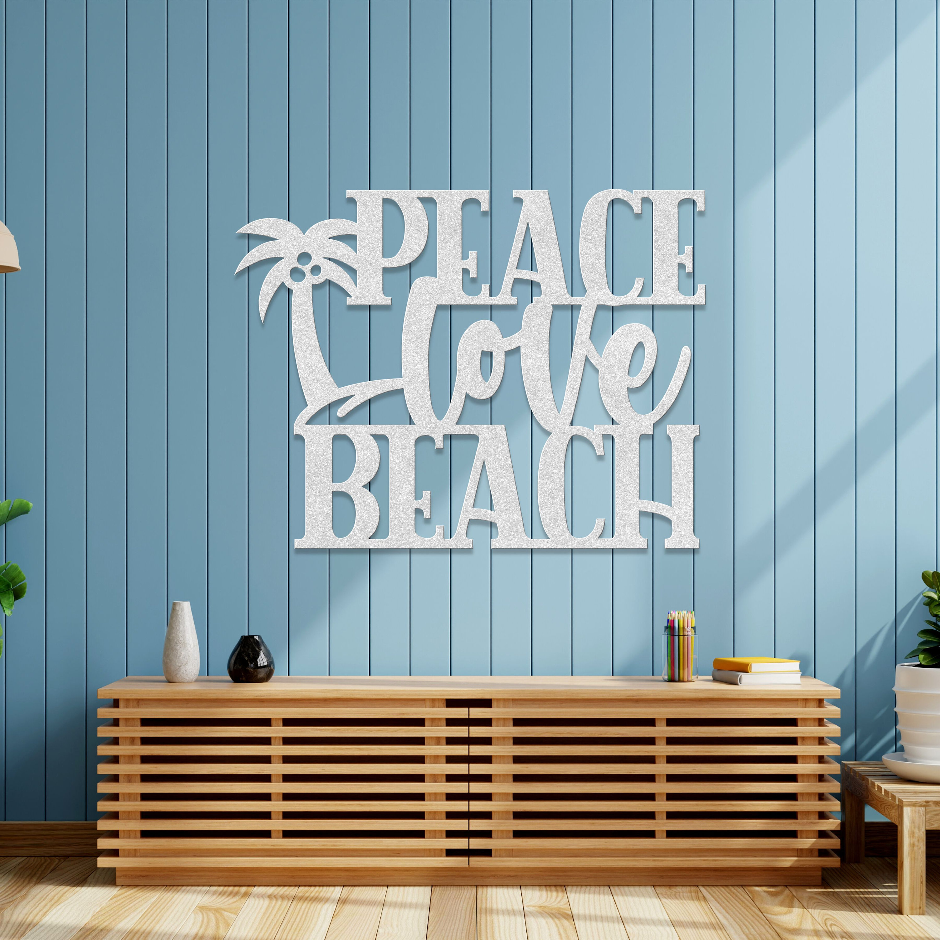 Beach House Sign Beach Metal Sign Beach Metal Wall Art Ocean Metal Art