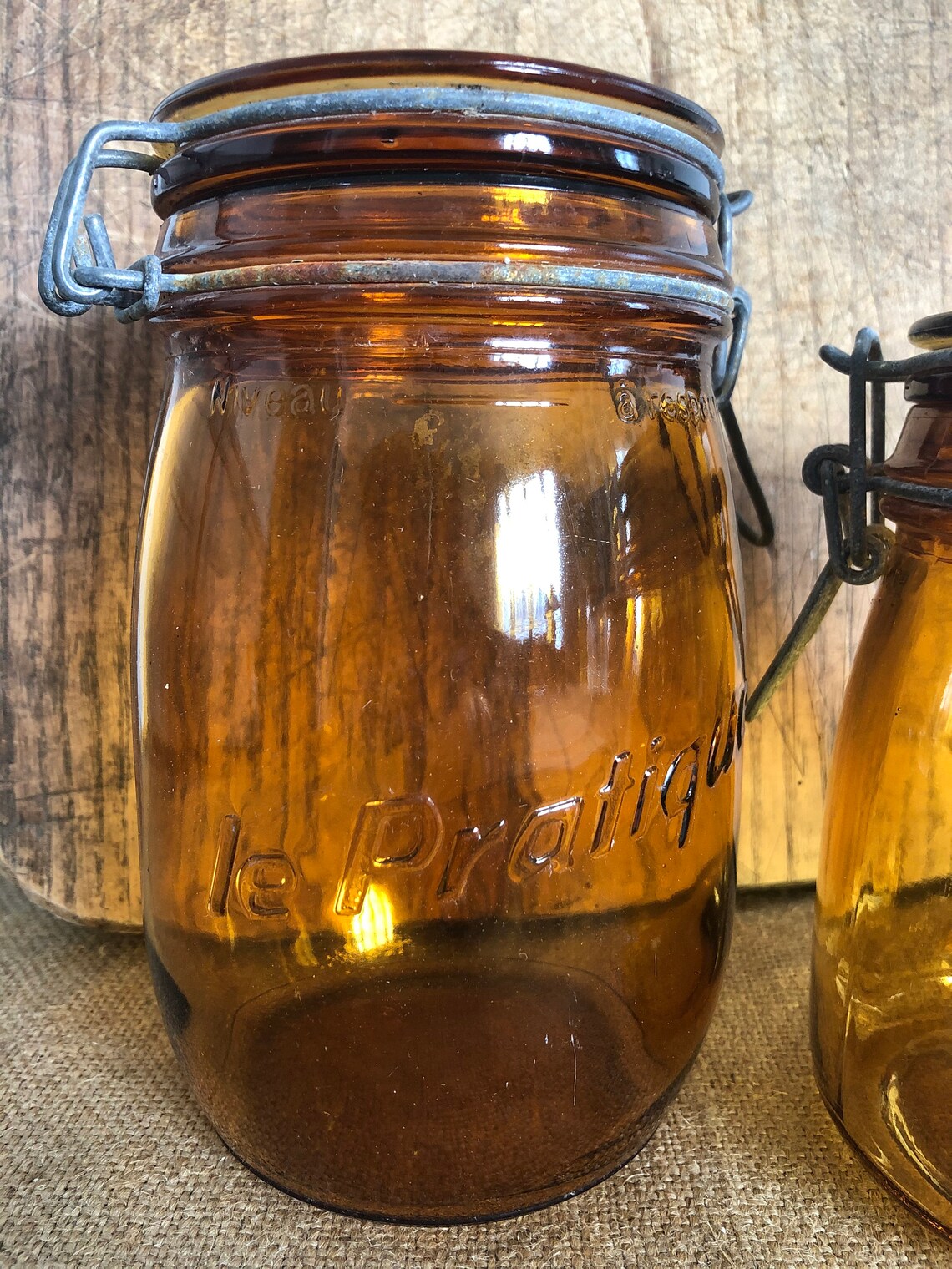 Amber jar The Easy 1 litre Etsy