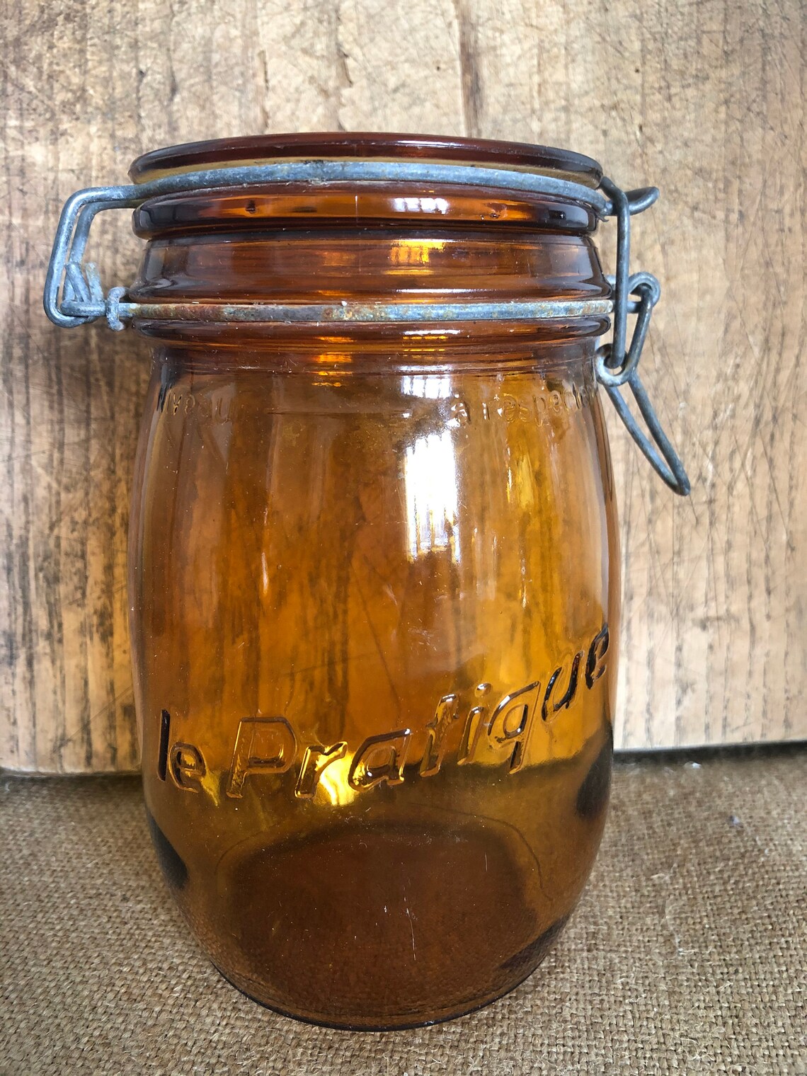 Amber jar The Easy 1 litre Etsy