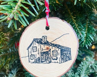 2024 "Home is the nicest word there is" Wood Slice Christmas Ornament, Little House on the Prairie