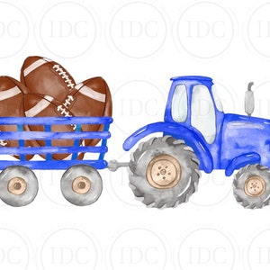 Trator De Futebol PNG Trator Esportivo PNG Trator De Queda PNG Trator Azul Aquarela Download Digital Sublimação