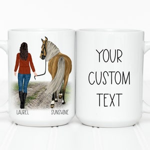 Horse Mug Horse Mom Mothers Day Gift for Her Personalized Horse Tumbler Equestrian Personalized Mom Gift Girlfriend Gift