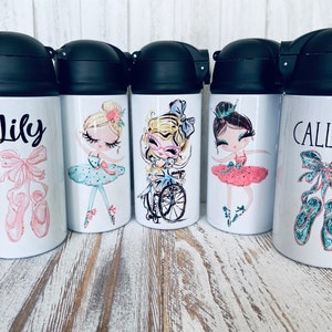 Personalized Ballet Water Bottle Kids Personalized Water Bottle | Ballet Personalized Gift | Ballerina Water Bottle | Ballet Party Favors