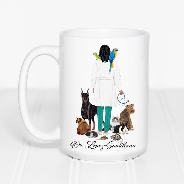 Personalized Veterinarian Mug Graduation Gift | Veterinary Graduation Gift | Veterinary Personalized Gift for Her | Custom Vet Mug