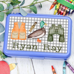 Duck Hunting Personalized Pencil Box | Personalized School Supplies | Back to School Personalized Kids Pencil Box | Hunting Pencil Box