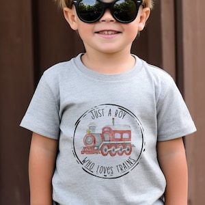 Niños Tren Rojo Acuarela PNG para camiseta Sublimación Niños Tren PNG para Tren Niños Fiesta Sólo un niño que ama los trenes Descarga digital