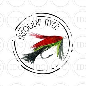 Fliegenfischen Kinder Aquarell PNG Kinder Angeln PNG Fischen Vielflieger Fische Shirt PNG Aquarell Sublimation Digitaler Download