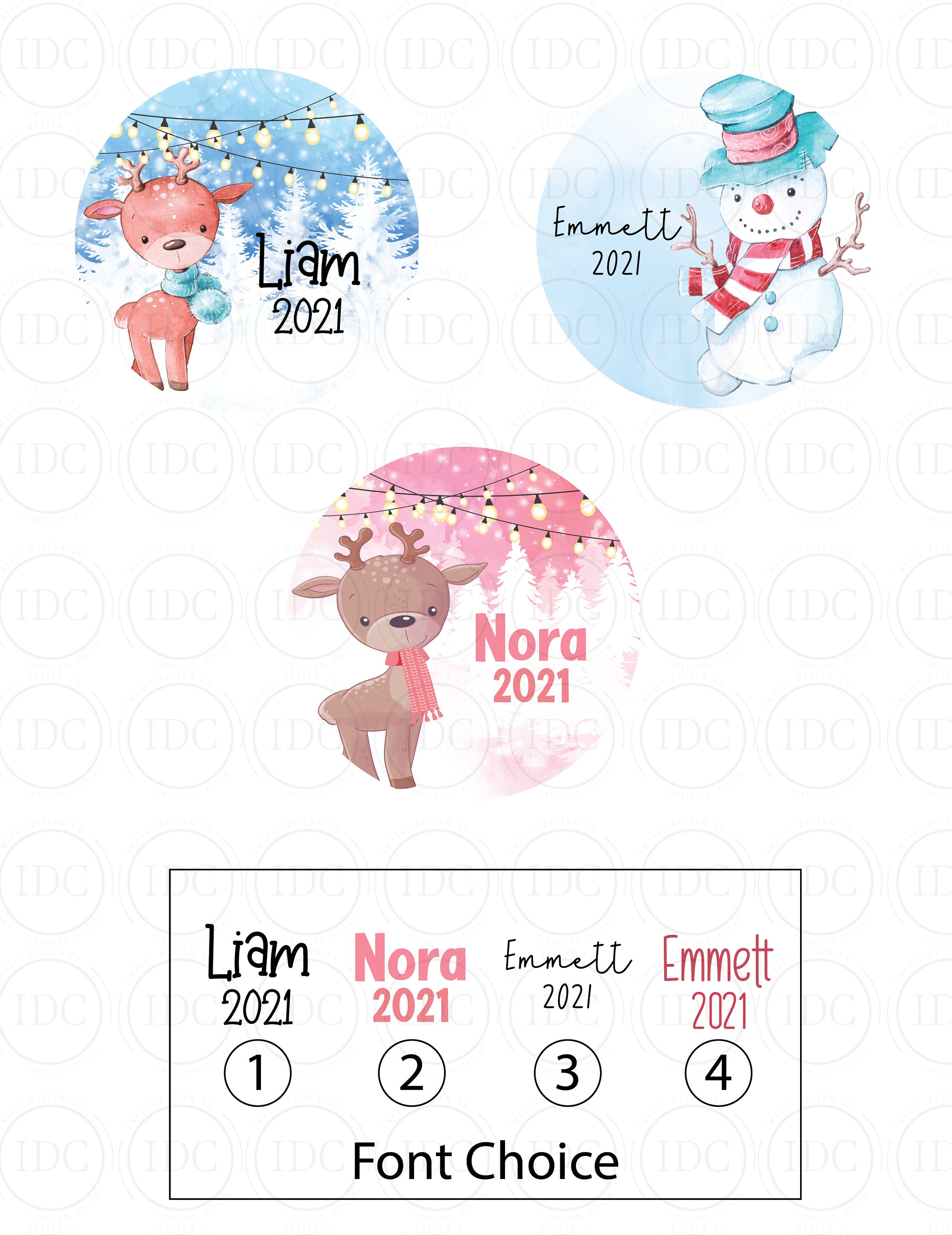 Personalized Christmas Ornaments for Kids Personalized Kids | Etsy