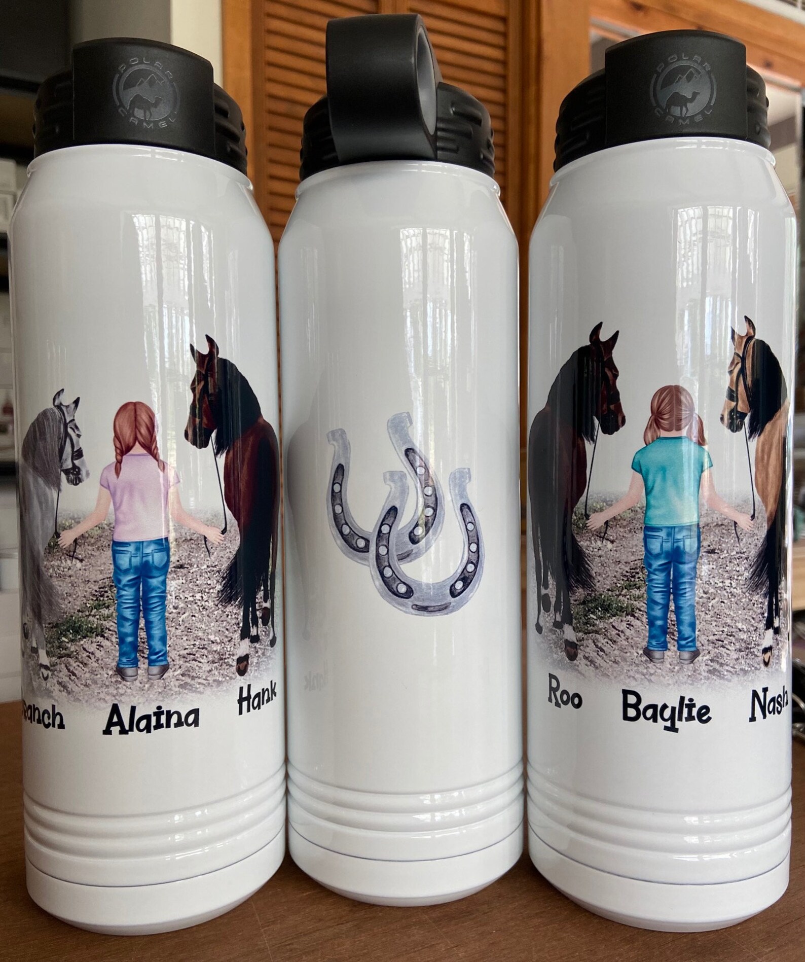 Personalized Horse Water Bottle Personalized Gift for Her Etsy