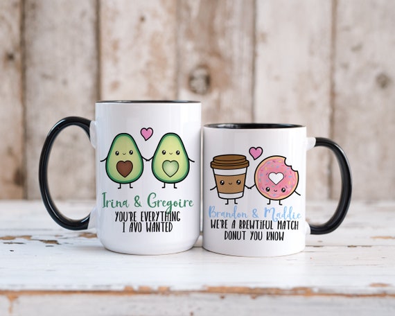 Taza del día de San Valentín Taza de regalo de pareja Regalo de novio de San  Valentín Taza divertida Regalos de compromiso personalizados Regalos de  aniversario personalizados -  México