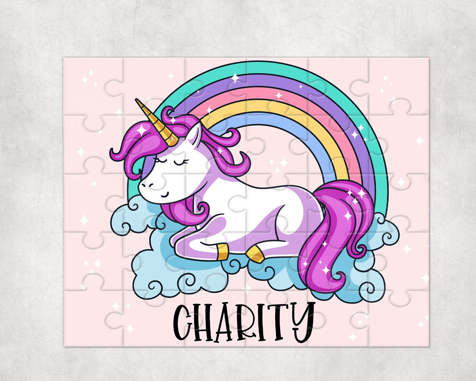 Unicorn Party Favors / Rompecabezas de Unicornio Personalizado Etsy España