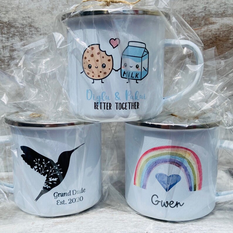 Personalized Couple Mugs Engagement Gift for Him Etsy