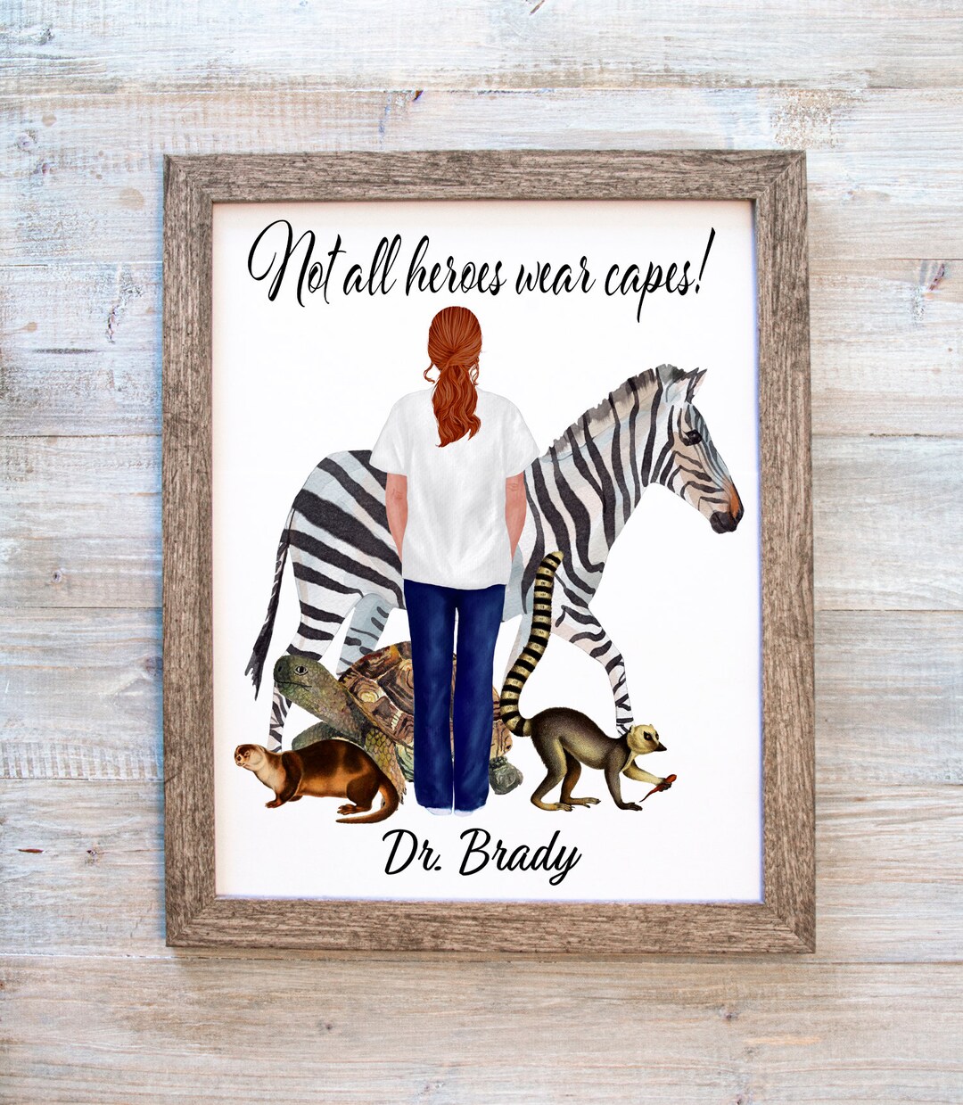 Custom Veterinary Graduation Gift Veterinary Prints Personalized