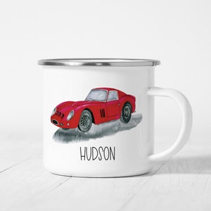 Personalized Car Mug Kids Mug Christmas Eve Box Filler Race Car Mug Stocking Stuffer Car Christmas Personalized Gifts for Kids