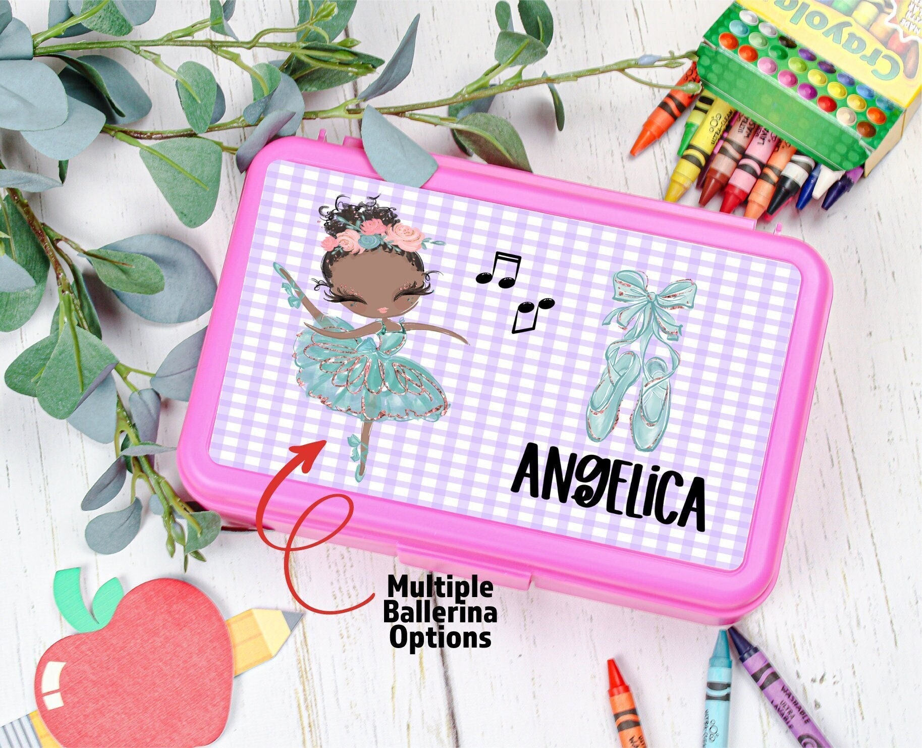 Ballet Personalized Pencil Box | School Supplies Back To Kids Ballerina