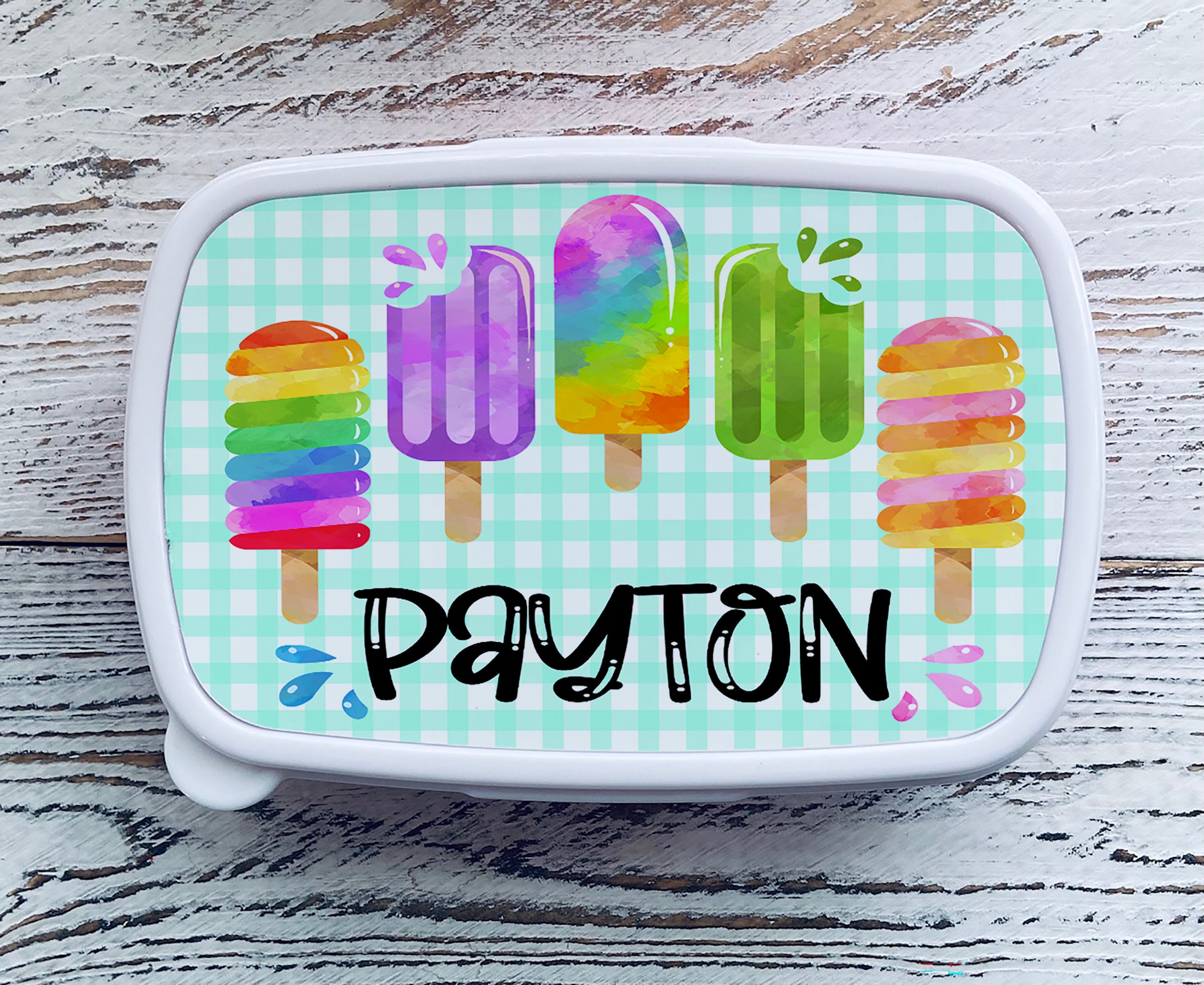 Popsicle Snack Box Personalized School Supplies Back to School