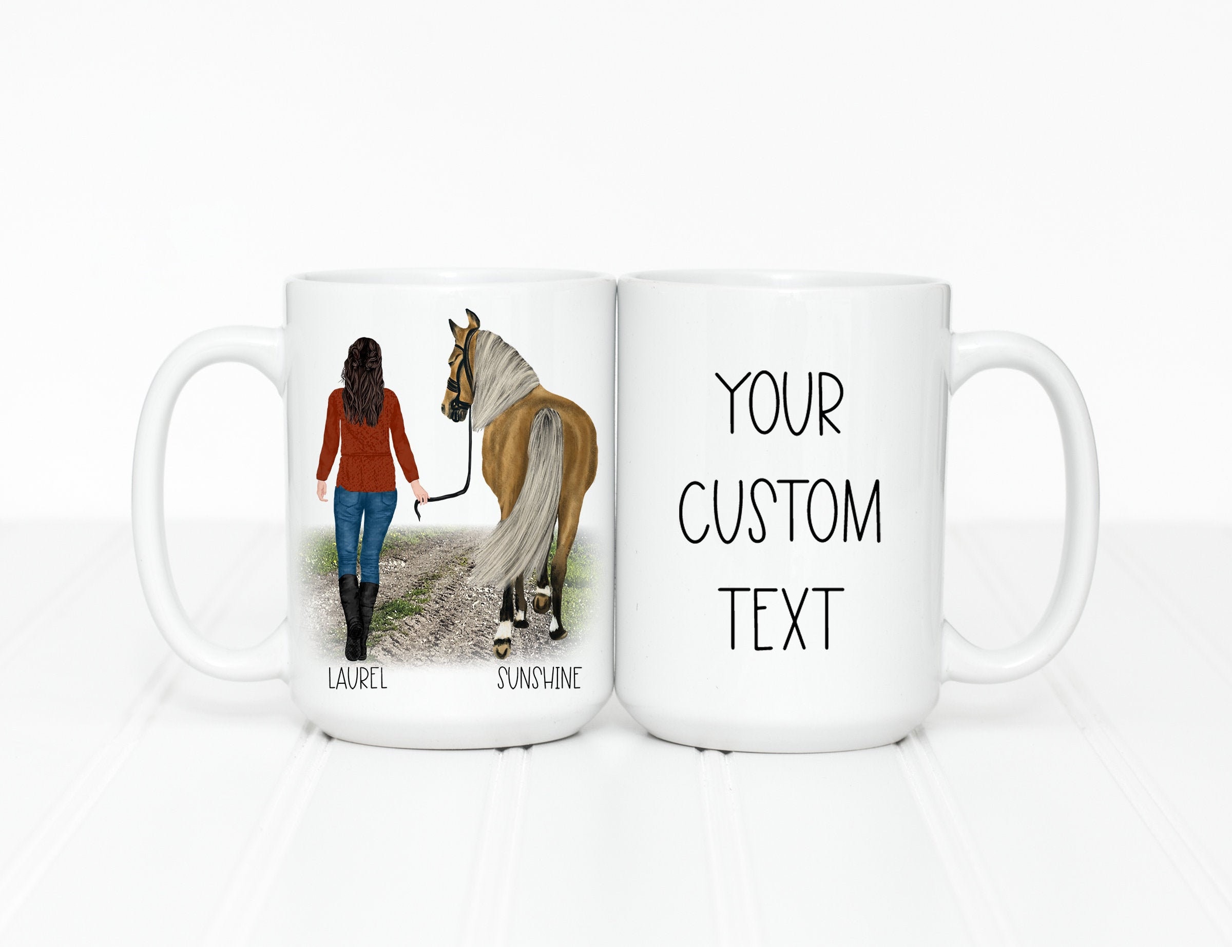 Tazza Personalizzata In Ceramica Con Scritta E Nome | Regalo Originale Per Ragazzi E Ragazze - Motivo Cavaliere Nero E Bianco - 3